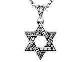 Stainless Steel Star of David Pendant with Chain