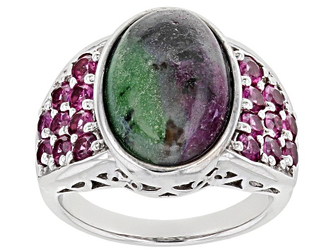Ruby Zoisite Ring Boho Ring Natural Stone Statement Ring 925 Sterling Silver Ring Beautiful Ring Handmade Ruby Zoisite Jewelry