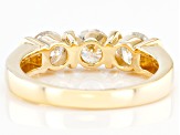 Moissanite 14k Yellow Gold Band Ring .45ctw DEW