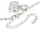 Moissanite Platineve Solitaire Pendant 3.60ct DEW