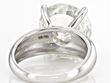 Moissanite Platineve Solitaire Ring 9.75ct D.E.W