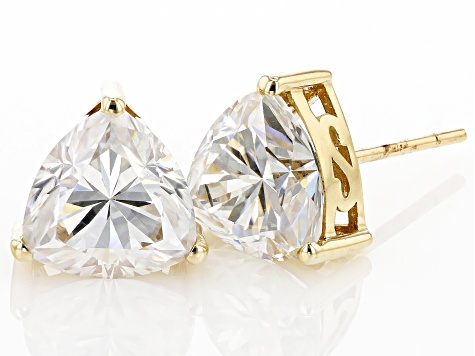 Sterling Silver Earrings,Diamond Shape Earring Stud, Loose CZ Cubic  Zirconia Stone, Diamond Cage Earring Studs-10mm (2 pcs, 1 pair).