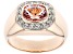 Peach Cor-de-Rosa Morganite(TM) 10k Rose Gold Men's Ring 1.73ctw