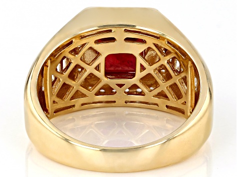 Mahaleo(R) Ruby 10k Yellow Gold Men's Ring