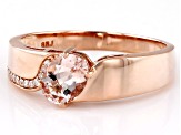 Peach Morganite 10k Rose Gold Ring 1.01ctw