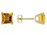 Yellow Citrine 10k Yellow Gold Stud Earrings 1.70ctw