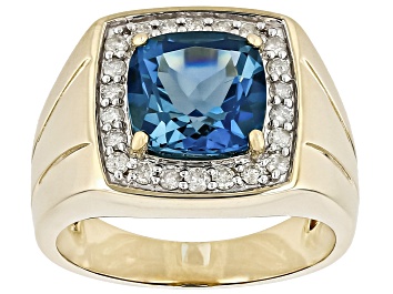 Picture of London Blue Topaz 10k Yellow Gold Ring 4.62ctw