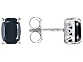 Black Spinel Rhodium Over Sterling Silver Ring Pendant With Chain And Earrings Set 44.39ctw