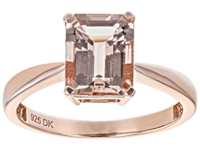 Pink Morganite 18K Rose Gold Over Sterling Silver Ring  1.92ctw