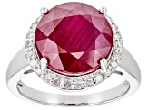 Mahaleo® Ruby Rhodium Over Sterling Silver Ring 8.67ctw