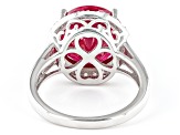 Mahaleo® Ruby Rhodium Over Sterling Silver Ring 8.67ctw