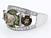 Sweet Tart™ Quartz Rhodium Over Sterling Silver Ring 5.03ctw