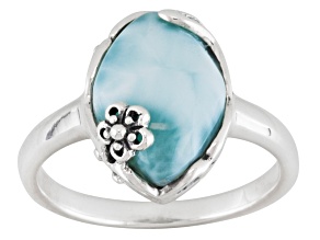 Blue Larimar Sterling Silver Ring