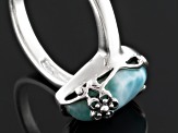 Blue Larimar Sterling Silver Ring