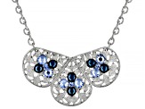 Crystal Silver-Tone Bib Necklace