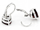 Vermelho Garnet™ Rhodium Over Sterling Silver Earrings 3.64ctw