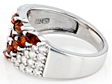 Orange Madeira Citrine Rhodium Over Sterling Silver Ring 1.64ctw