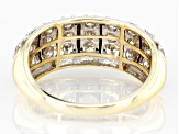 Candlelight Diamonds™ 10k Yellow Gold Wide Band Ring 1.00ctw