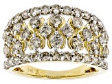 Candlelight Diamonds™ 10k Yellow Gold Wide Band Ring 1.50ctw