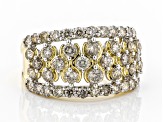 Candlelight Diamonds™ 10k Yellow Gold Wide Band Ring 1.50ctw