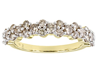 Candlelight Diamonds™ 10k Yellow Gold Band Ring 1.00ctw