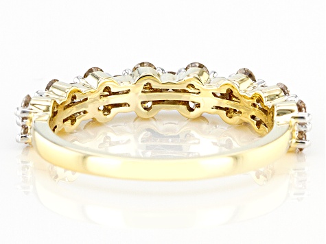 Candlelight Diamonds™ 10k Yellow Gold Band Ring 1.00ctw