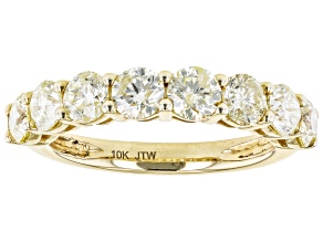 Natural Yellow Diamond 10k Yellow Gold Band Ring 2.00ctw