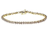 Diamond 10k Yellow Gold Tennis Bracelet 3.00ctw