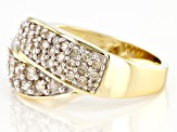 Candlelight Diamonds™ 10k Yellow Gold Crossover Band Ring 1.00ctw