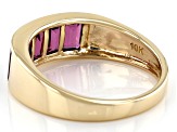 Purple Garnet 10K Yellow Gold Band Ring 1.70ctw