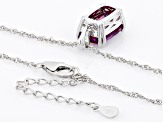Pink Hawaiian Skies™ Quartz Rhodium Over Silver Solitaire Pendant With Chain 5.10ct