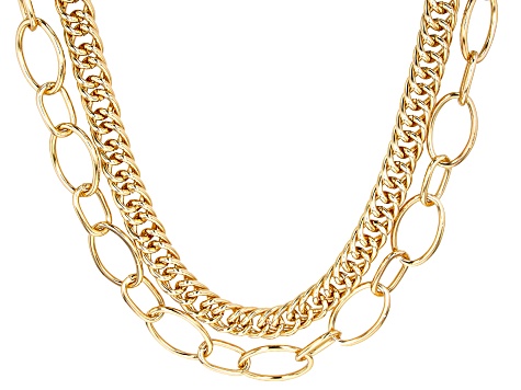 Double strand chain necklace Clearance