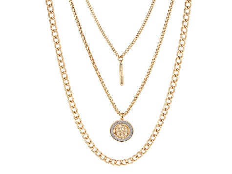 Gold Tone Set of 3 Layered Chain 