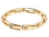 Gold Tone Set of 3 Stretch Chain Bracelets