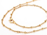 Gold Tone 14 Piece Jewelry Roll Chain Set