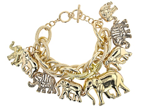 9ct Yellow Gold Elephants Pearl 3.5 mm Bracelet