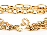 Gold Tone 3-Strand Chain Interchangeable Necklace