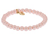 Pink Beaded Halo Planet Set of 2 Stretch Bracelets