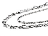 Silver Tone Essential Layered Set of 2 Chain Necklaces
