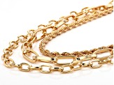 Gold Tone Multi-Strand Necklace