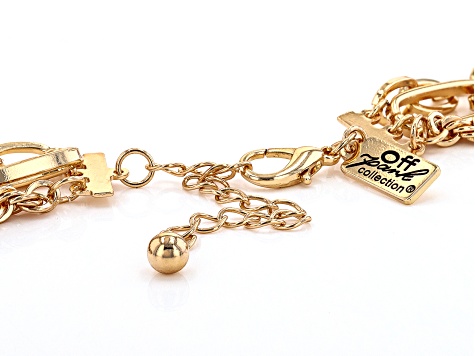 Gold Tone Multi-Strand Necklace