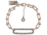 White Crystal Tri-Tone Set of 3 Bracelets