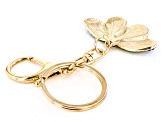 Multi-Color Crystal Gold Tone Butterfly Key Chain