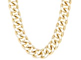 White Enamel Gold Tone Necklace