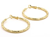 Gold Tone Set of 3 Hoop Earrings