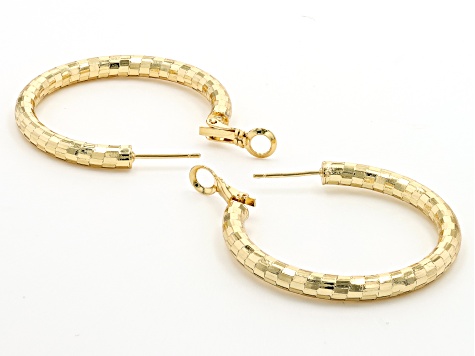 Gold Tone Set of 3 Hoop Earrings