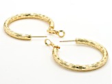 Gold Tone Set of 3 Hoop Earrings