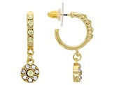 Multi-Color Crystal Gold Tone Set Of 6 Earrings