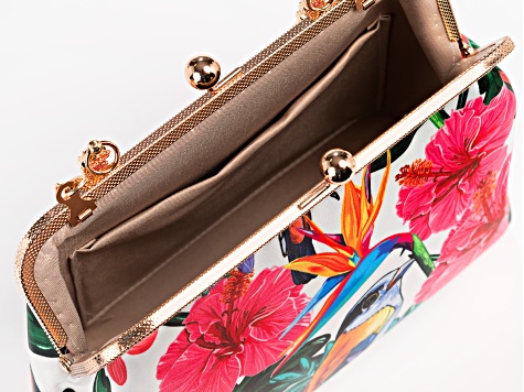 Flora Bella Brown Clutch outlets Handbag with shell