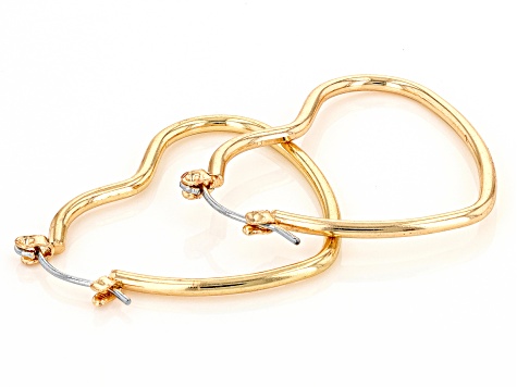 Gold Tone Set of Three Hoop Earrings